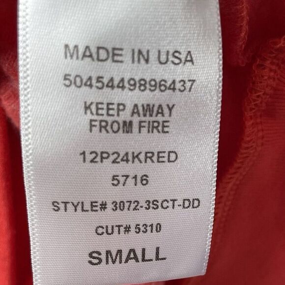 PROJECT SOCIAL T Womens Red California Sweatshirt EUC Lightweight Fleece Small S - Picture 9 of 10